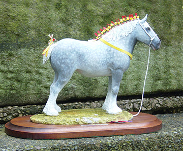 Shire Horse with flights